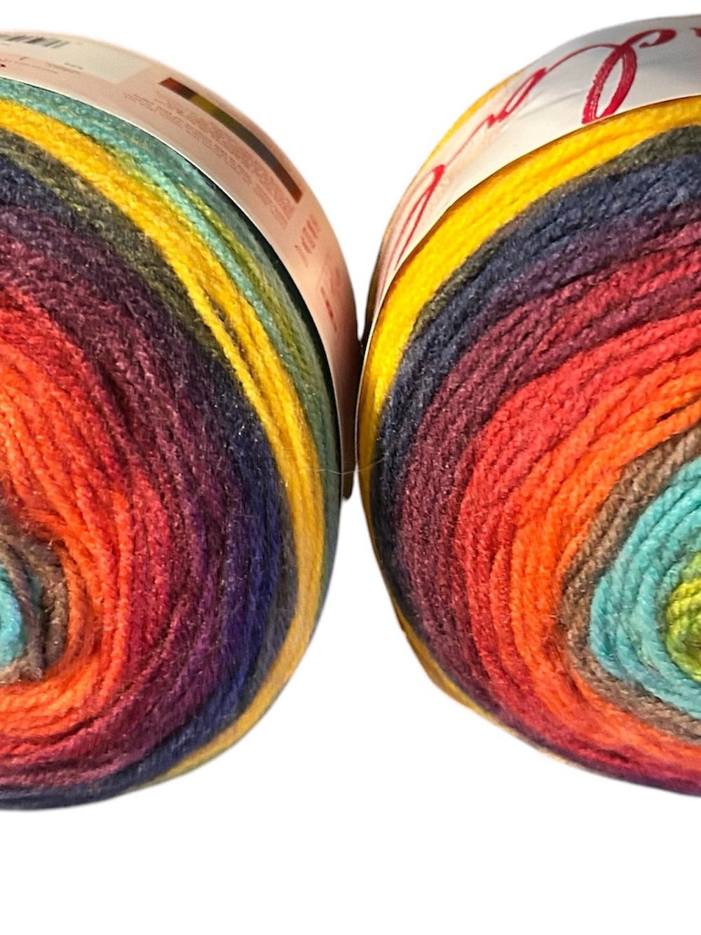 Lion Brand Rainbow Gradient Wool Blend Yarn - Multicolor - Picture 2 of 3